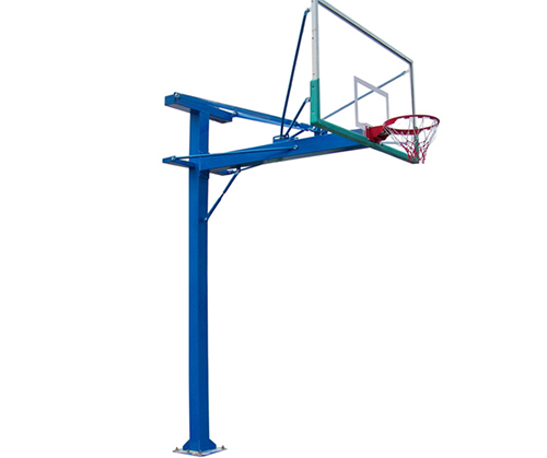 银川地埋式钢化玻璃篮球架ZRXD专卖