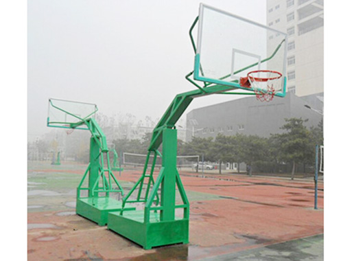 银川仿液压钢化玻璃篮球架ZRXD专卖